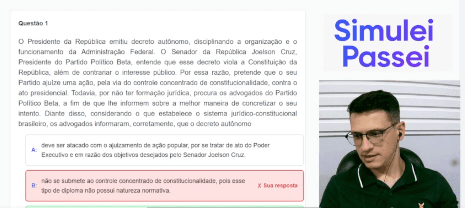 Questão 42 da OAB 2025 - Exemplo de resolução em vídeo